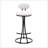 2PCS Round Print Bar Stools With Metal Legs-1040841350