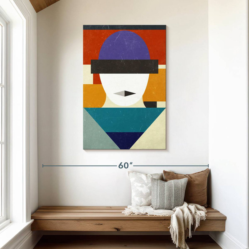 Visage géométrique Leisha, H 45 po x l 30 po