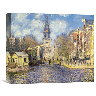 " The Zuiderkerk at Amsterdam " by Claude Monet Print