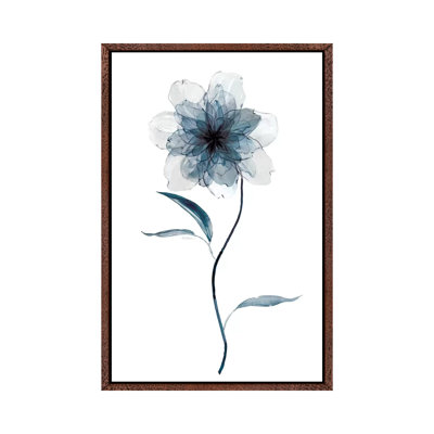 Indigo Floral II by Carol Robinson - Painting on Canvas