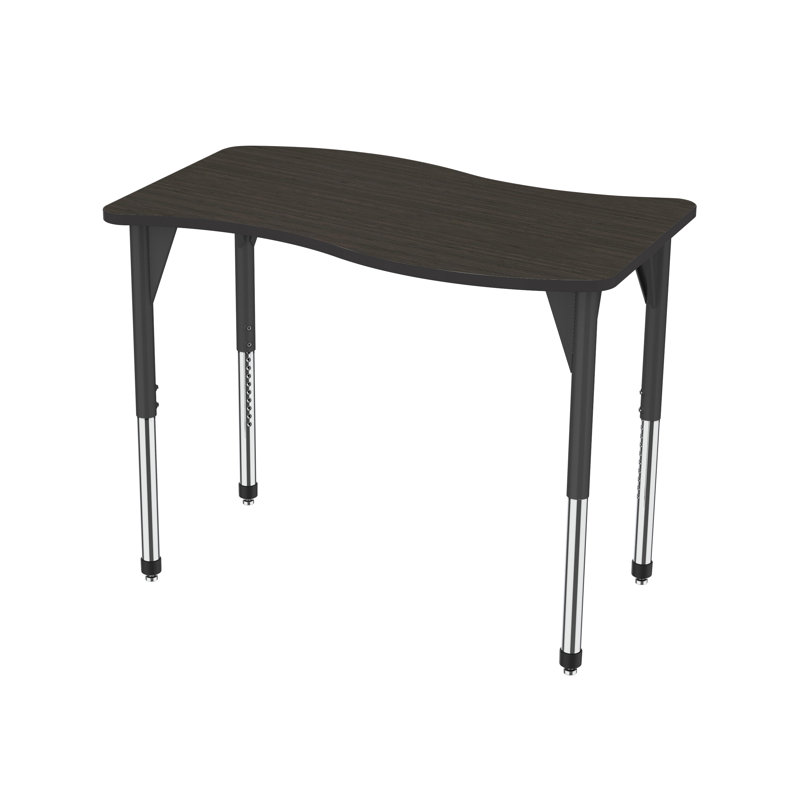 Table de fantaisie à hauteur ajustable Premier Series, H 42 po x L 54 po x l 30 po, Chevalier asiatique, Noir