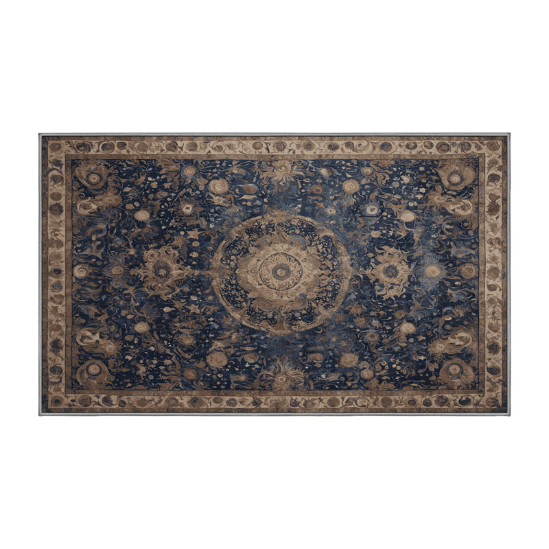 Machine Washable Gray Area Rug, Rectangle 2' x 3'