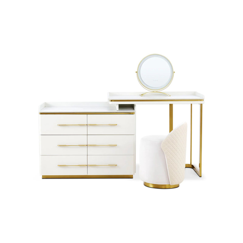 Ensemble coiffeuse 6 tiroirs Chiltern