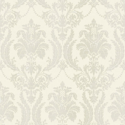 Italian Style Classic Floral Damask Wallpaper Roll
