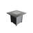 30'' W 25'' H Outdoor Steel Fire Pit Table With Foldable Lid, 40000 Output, 8-Hour Burn Time, Push-Button Ignition, Gray X Transparent 8 Hours Burning, Modern