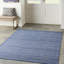 Tapis bleu marine en laine et coton tissé à la main Anerinda-1317413616