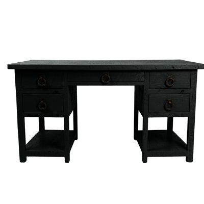 Bureau d'ordinateur en bois massif Rustic Farmhouse