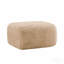 Pouf en tissu peluche - Kaki pâle (1 pouf seulement)-1490876181-1490876183