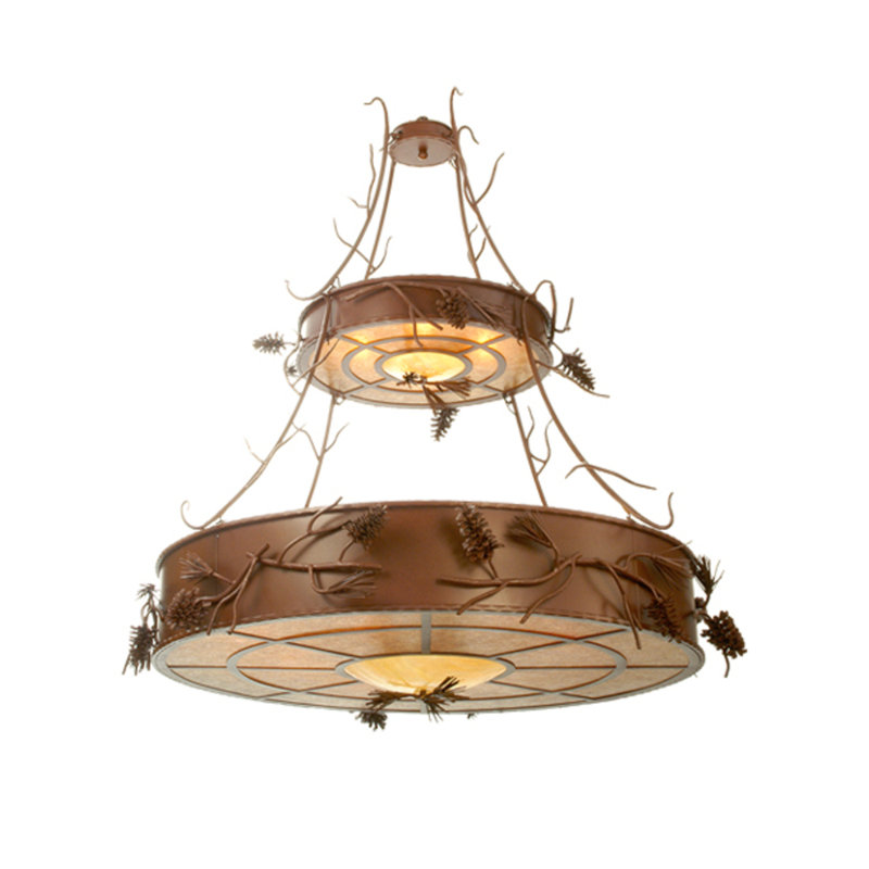Woodland Pine 12 - Light Chandelier