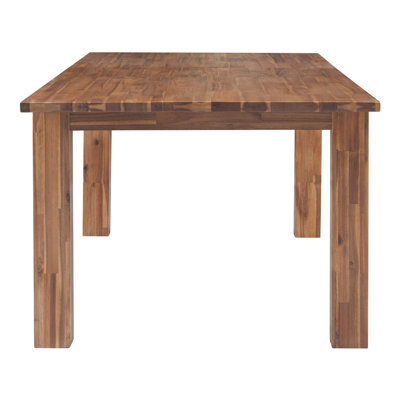 Bozrah Extendable Acacia Solid Wood Dining Table