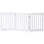 Barrière pour animaux pliable autoportante en bois massif pour chiens, 3 panneaux pour les portes, les escaliers, les couloirs, etc.-88357170-90636806