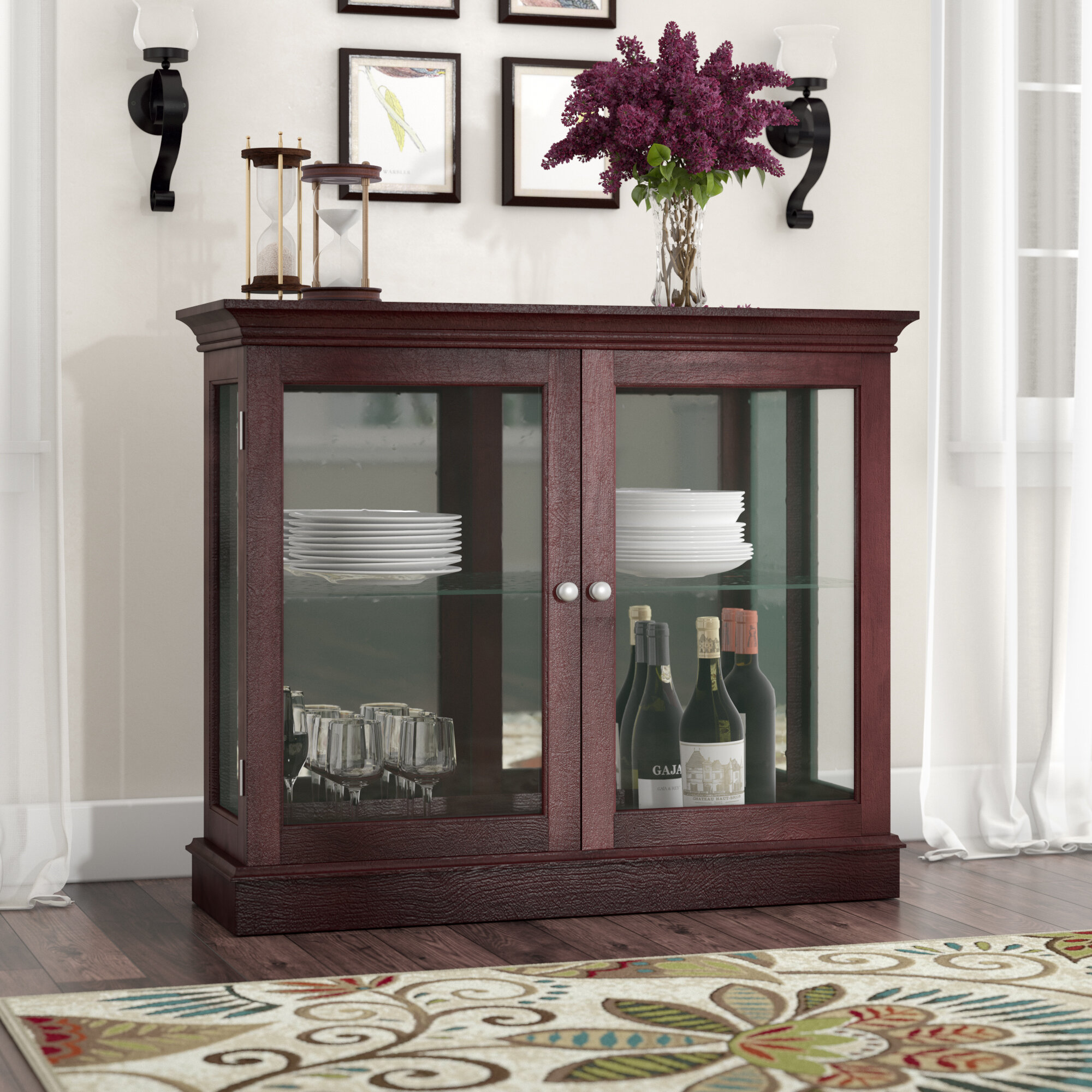 Display on sale console cabinet