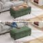 Banc multi-fonctionnel pour repose-pieds avec couvercle rabattable en bois et coussin-444982433