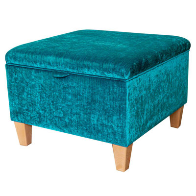 Chenille and Polyester Blend Upholstered Bench