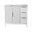 Lissandra 36" Single Bathroom Vanity In White With Engineered Stone Top