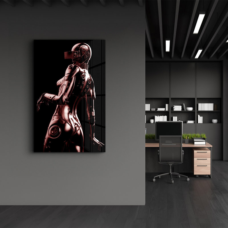 Elegant Tempered Glass Wall Art Painting, 13.8 x 21.7 inches | 100% Tempered Glass, Thickness: 0.16 inches | UV Printed for Vibrant Colors | Perfect for Home Decor, Living Room, & Office Spaces