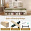 Upholstered Bed With Storage Drawers & Shelves, Adjustable Headboard, Velvet-454328953-454328954
