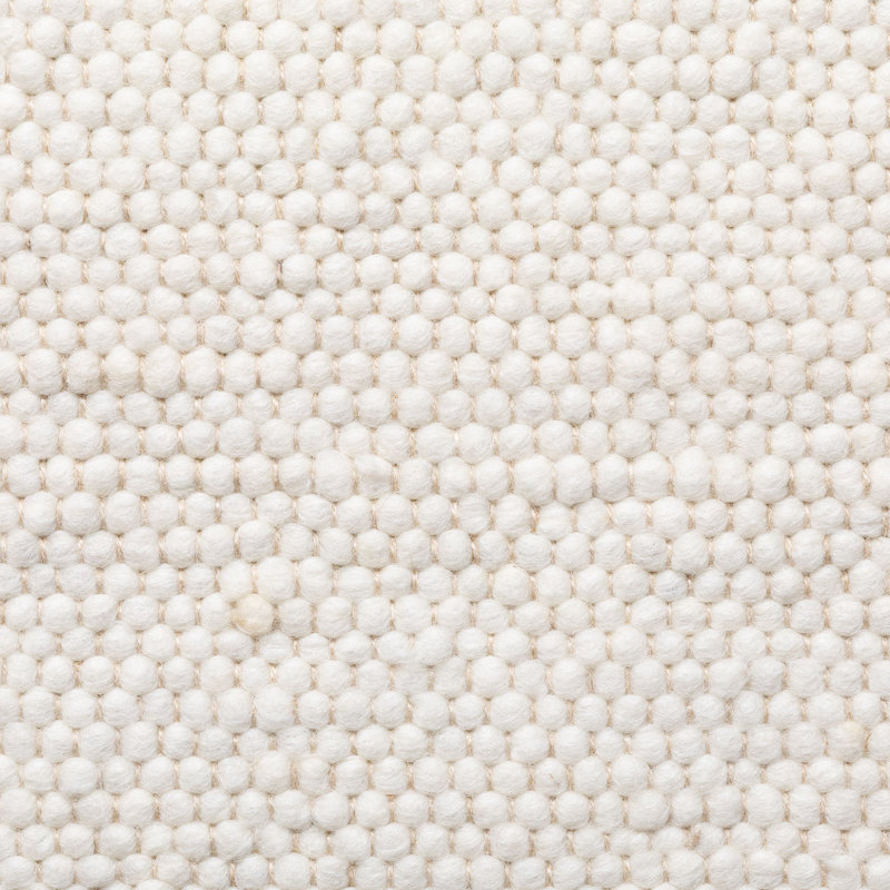 Daelen Wool Hand Woven Area Rug, Cream coloured, Square 200cm