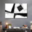 «White To Black Abstract», reproduction d'art sur toile-1694524676