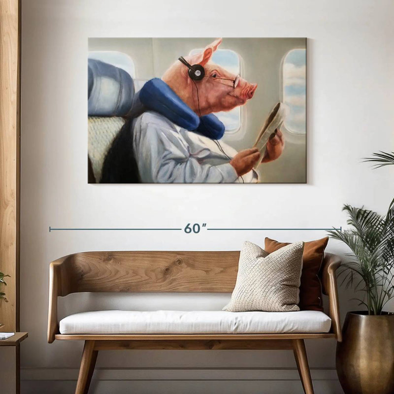 When Pigs Fly II, 30" H x 45" W