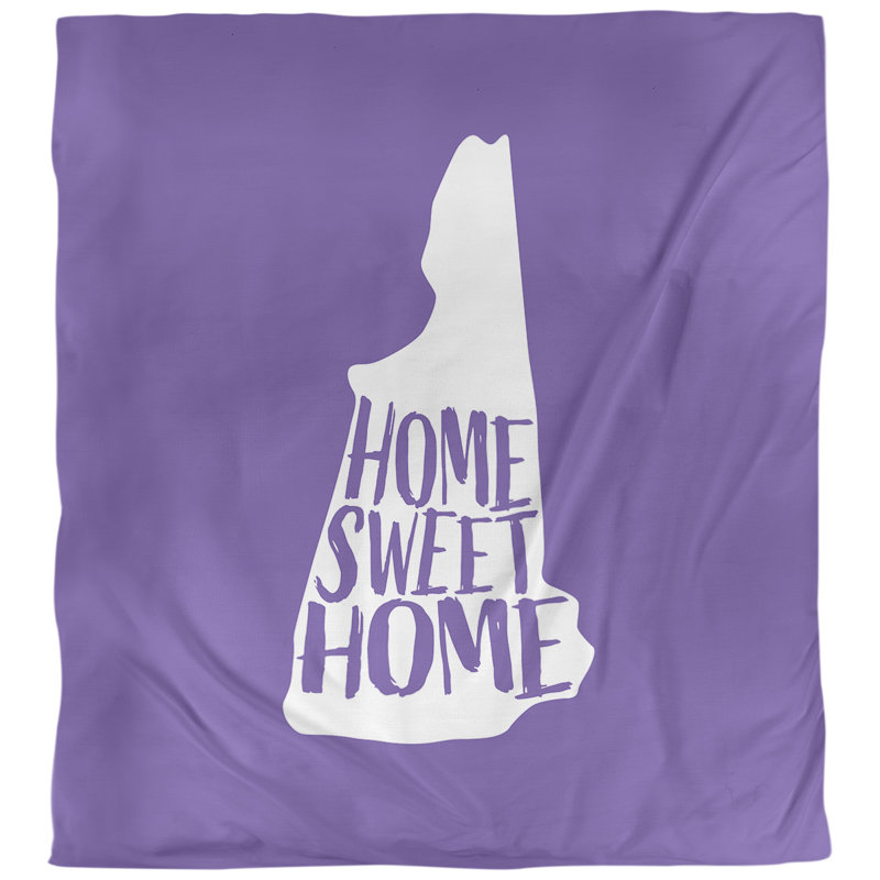 Housse de couette home new hampshire, Microfibre, Housse de couette simple TG, Mauve