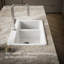 Évier de cuisine à double cuve 33 po x 22 po x 9,63 po Kohler Riverby avec accessoires et trou pour robinet simple
