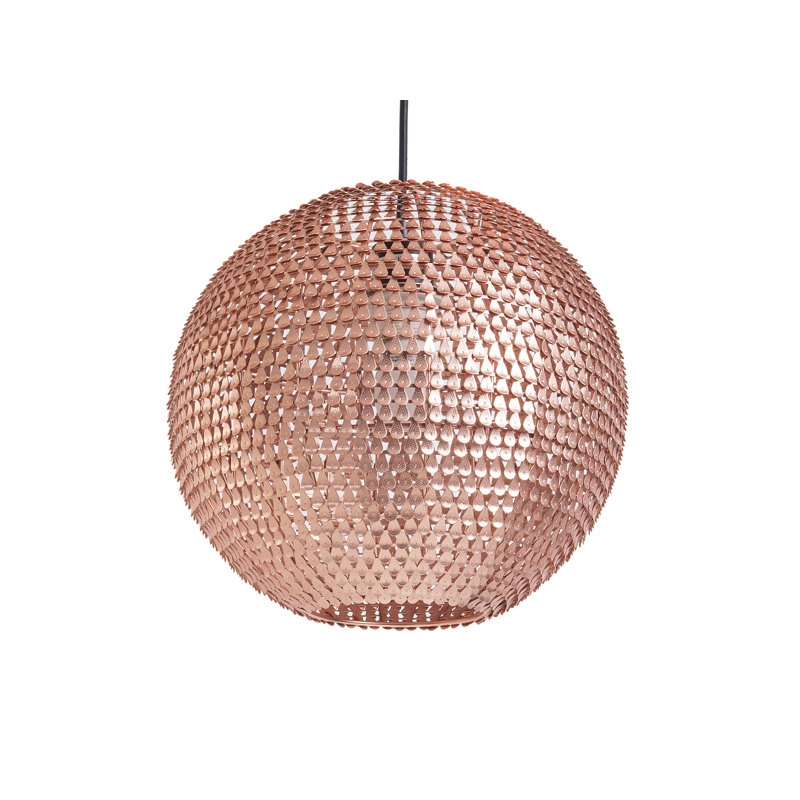 Derek 1 - Light Sphere Pendant, Copper