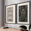«Abstract Vintage», impression giclée encadrée - ensemble de 2-158017697-158017698