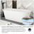 67" White Acrylic Freestanding Bathtub
