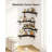 Corner Floating Shelves Set Of 4, L-Shaped Wall Shelves For Home Decor, Rustic Wooden Shelves For Bedroom, Bathroom, Kitchen, Office, Laundry Room, Space-Saving Wall Organization-262074975