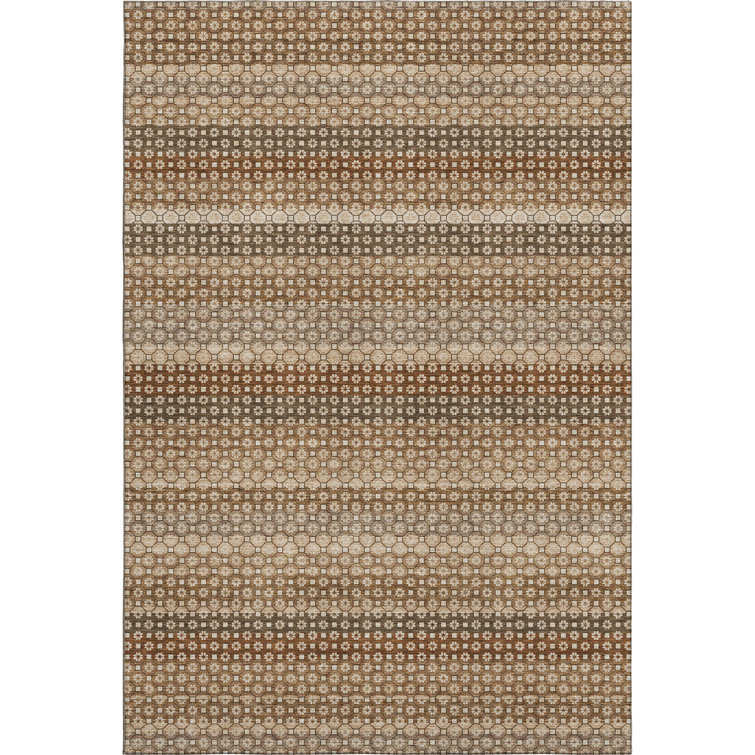 Premium Machine Washable Elize AMF1419 Stripes Rug