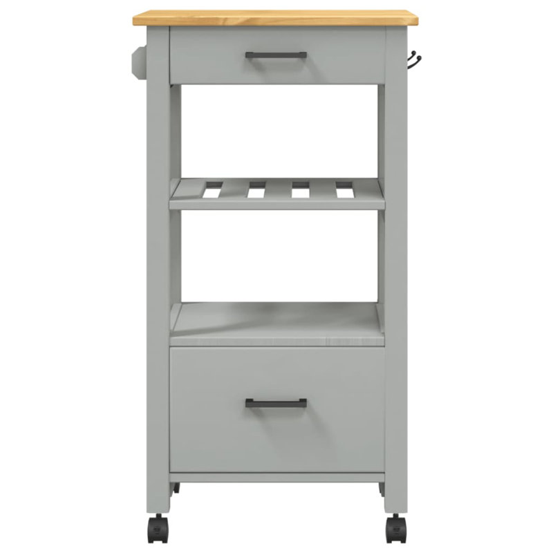 Kitchen Serving Cart, Grey