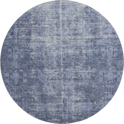 Premium Machine Washable Larock AMF1228 Global Rug