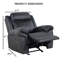 Fauteuil coulissant, inclinable et contrastant en similicuir