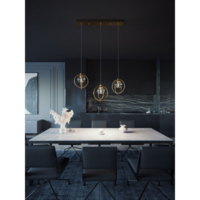 Lashaune 3 - Light Kitchen Island Pendant