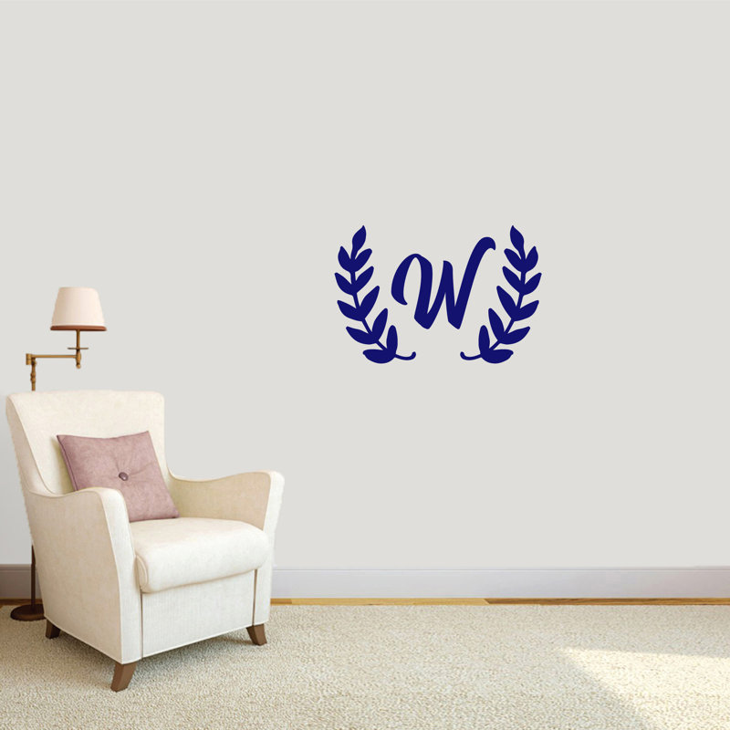 Adhésif décoratif couronne olive, Bleu marine, Oui