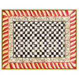Courtly Check® Red/Gold Washable Rug