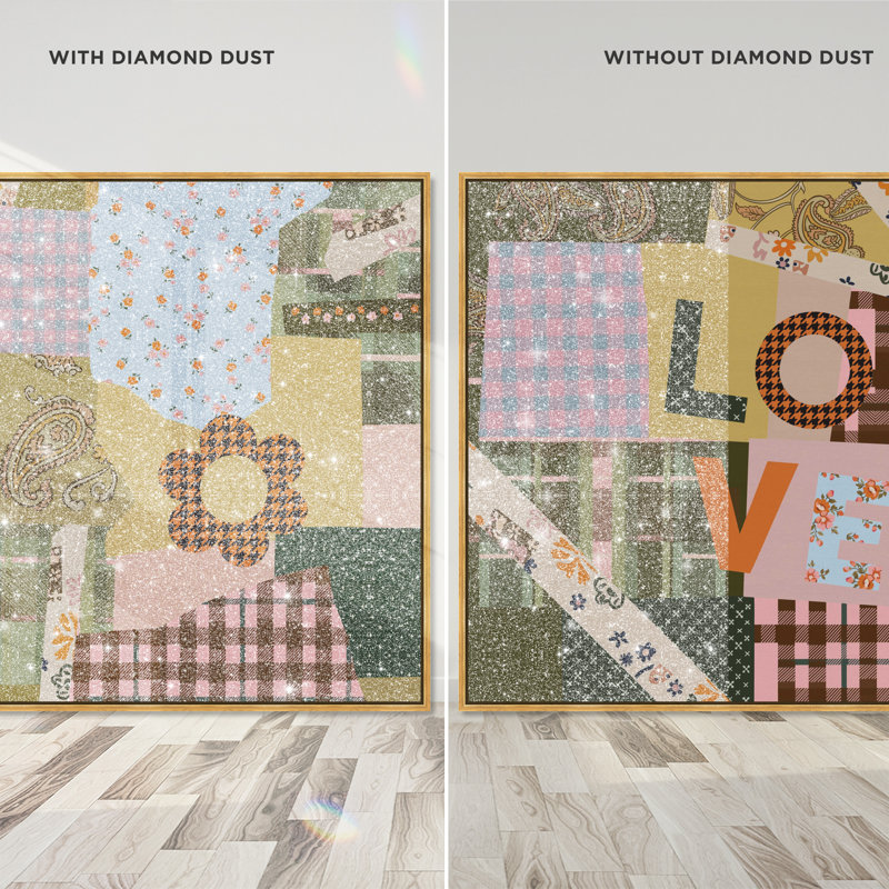 Retro Scarf Set Set by Oliver Gal, 42"H x 42"W, Gold Floater Frame