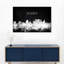 «Atlanta Atlanta Skyline BW», reproduction sur toile-92517814