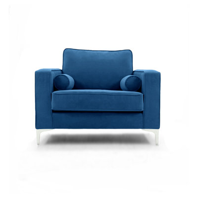 Georgio 105cm Velvet Recessed Arm Sofa