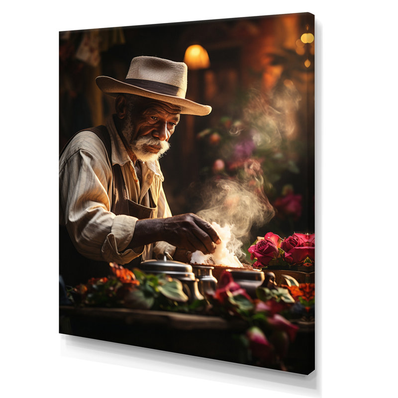 «Cailem Cuban Coffee culture II», reproduction sur toile, H 20 po x l 12 po x P 1 po, Toile tendue