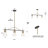 Dawnica 3 - Light Iron Dimmable Chandelier