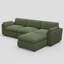 Canapé modulaire en L avec repose-pieds-575028792