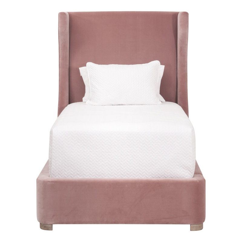 Upholstered Wingback Bed