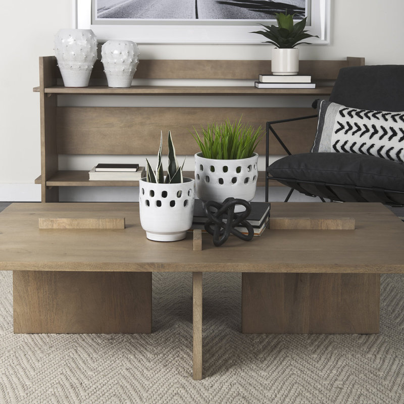 Ensemble de deux vases de table cylindriques abstraits en céramique, H 10 po x l 4 po x P 4 po