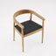 Chaises de salle à manger de style moderne Mid-Century avec pieds en bois et coussin en cuir PU pour la chambre à coucher du salon