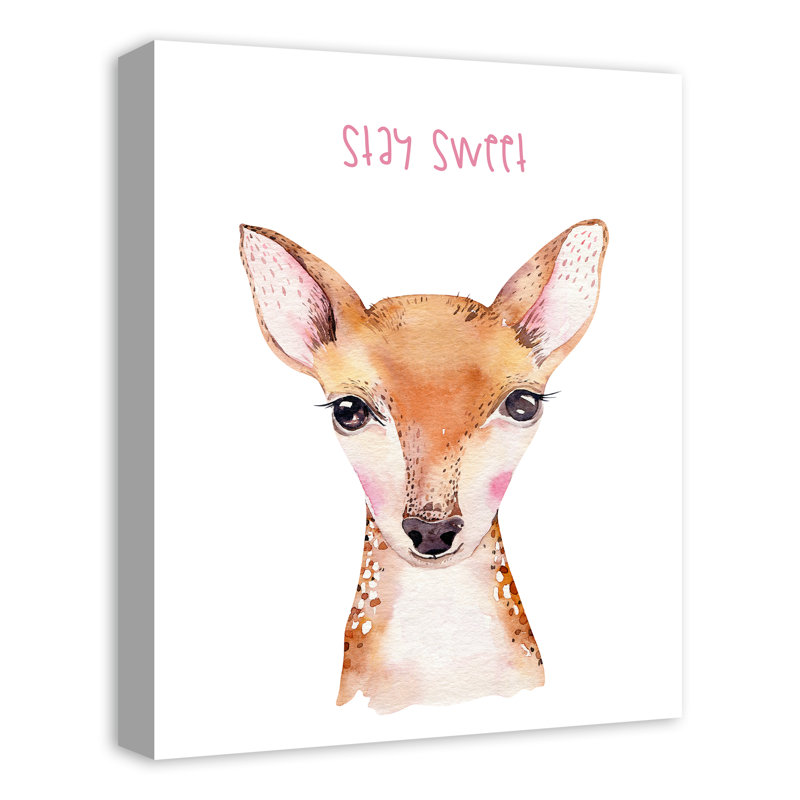 "Stay Sweet Deer", reproduction d’art sur toile