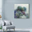 « abstract hortensia », reproduction de peinture à l’acrylique sur toile tendue-33418403