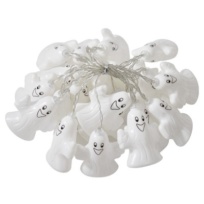 Halloween Light String White Ghost Decorative Colored Light Decorative Light