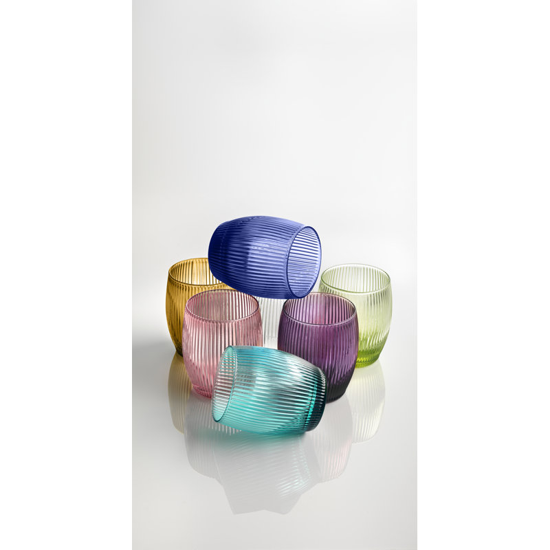 Gluglu Set 6 Tumblers Assorted Colors Cl.30, Assorted Colors